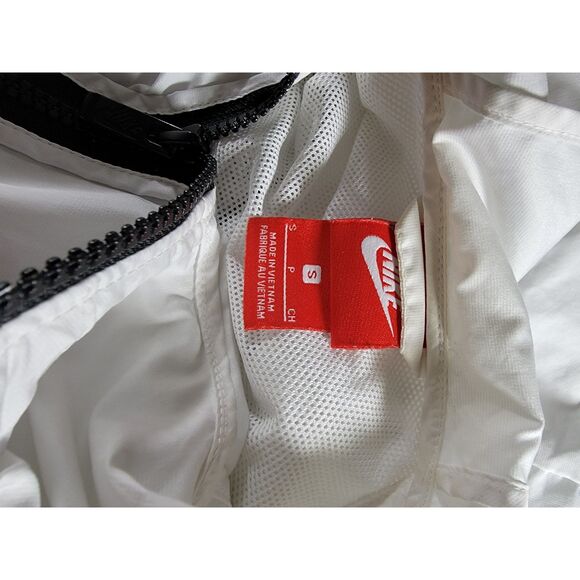 Nike Women's Hoodie Windbreaker Black & White Jacket - Small - Picture 5 of 7